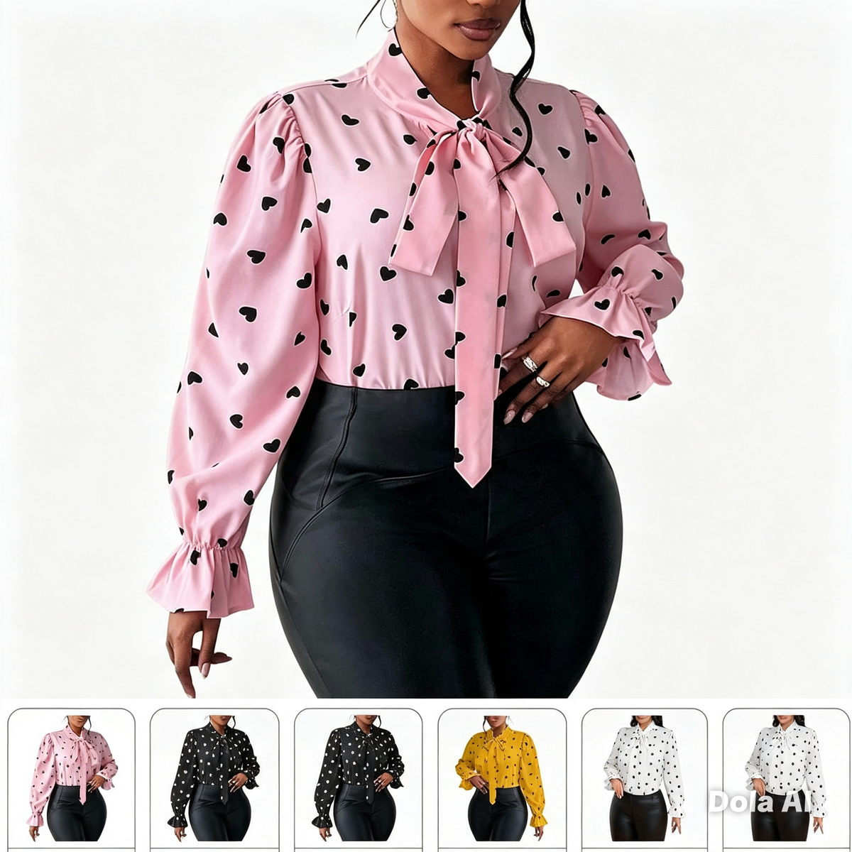 Blusa Estampado Corazones Mujer