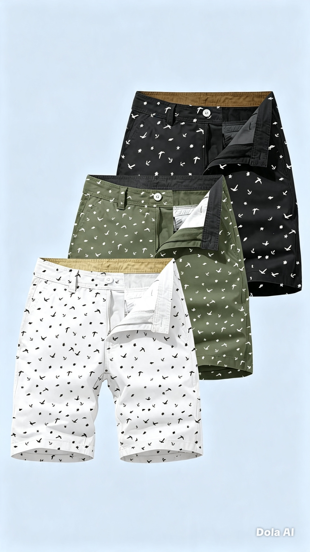 Shorts Casuales Estampados (Pack de 3)