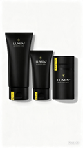set completo de cuidado facial Lumin para hombere __Carbón desintosicante