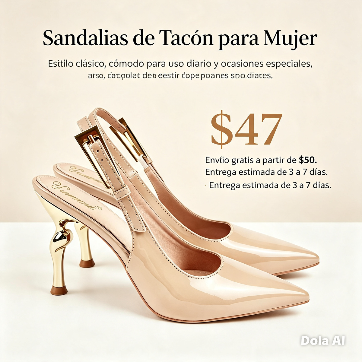 Sandaria de tacón