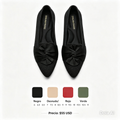 Zapatos Planos Lazos Mujer