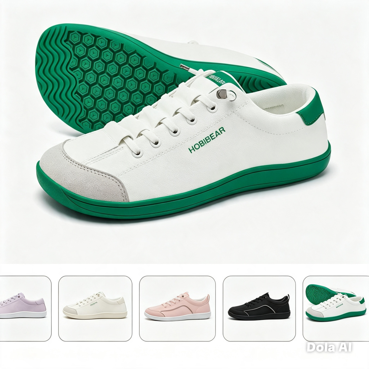 Zapatillas Casual blanco_ Verde..