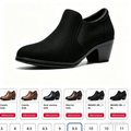 Zapatos Botines Negros Mujer Tacón