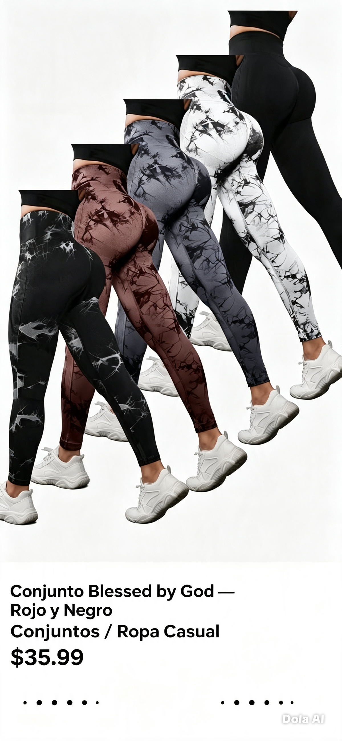 Pack 5 Leggings Estampados