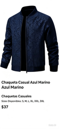 Chaqueta Casual Azul Marino