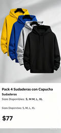 Pack 4 Sudaderas con Capucha