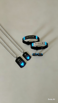 Set de joyas para pareja, Brilla en la Oscuridad, Purseras, Anillos Collares