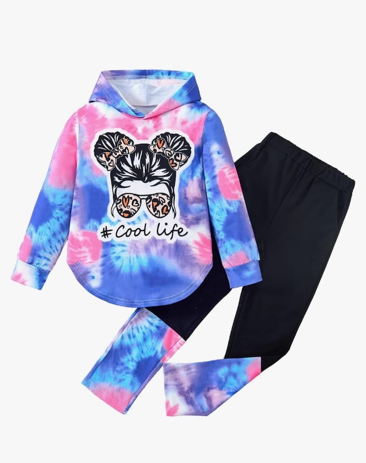 Conjuntos Deportivas niña Sudadora con Capucha mas Pantalón