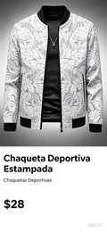 Chaqueta Deportiva Estampada
