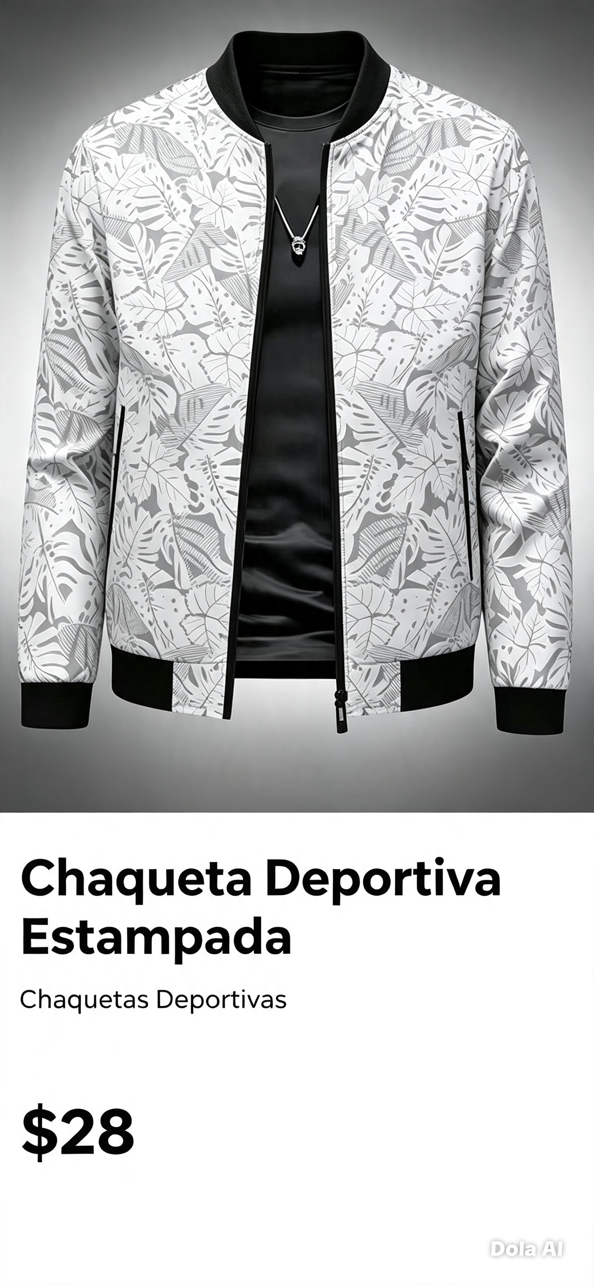 Chaqueta Deportiva Estampada